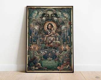Pan's Labyrinth Poster Pans Labyrinth Fauno Wall Art Ofelia Poster Pale Man Spanish Movie Art Guillermo Del Toro Laberinto del Fauno Art 8