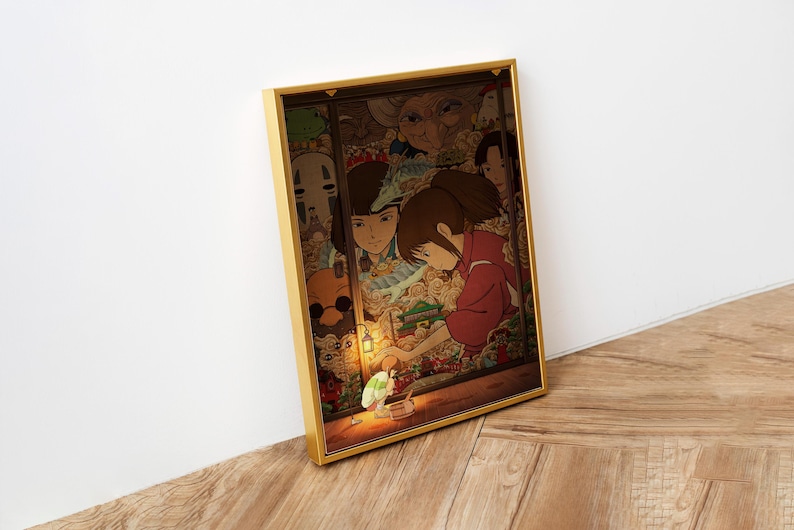 Spirited Away Poster Studio Ghibli Home Decor Hayao Miyazaki Movie Poster Anime Wall Art Anime Studio Ghibli Print Japanese Movie Art 16 image 2