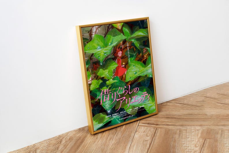 The Secret World of Arrietty Poster Studio Ghibli Home Decor Hayao Miyazaki Movie Poster Anime Wall Art Anime Print Japanese Movie Art 40 image 2