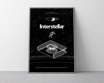 Interstellar Poster Interstellar by Christopher Nolan Wall Art Interstellar Home Decor Art Matthew Mcconaughey Anne Hathaway Poster 4