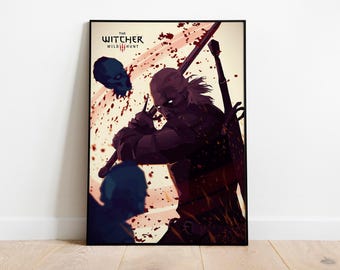 Witcher Poster CD Project Witcher 3 Game Poster Geralt Of Rivia Poster Witcher Henry Cavill Witcher Geralt Home Decor Wall Art 3