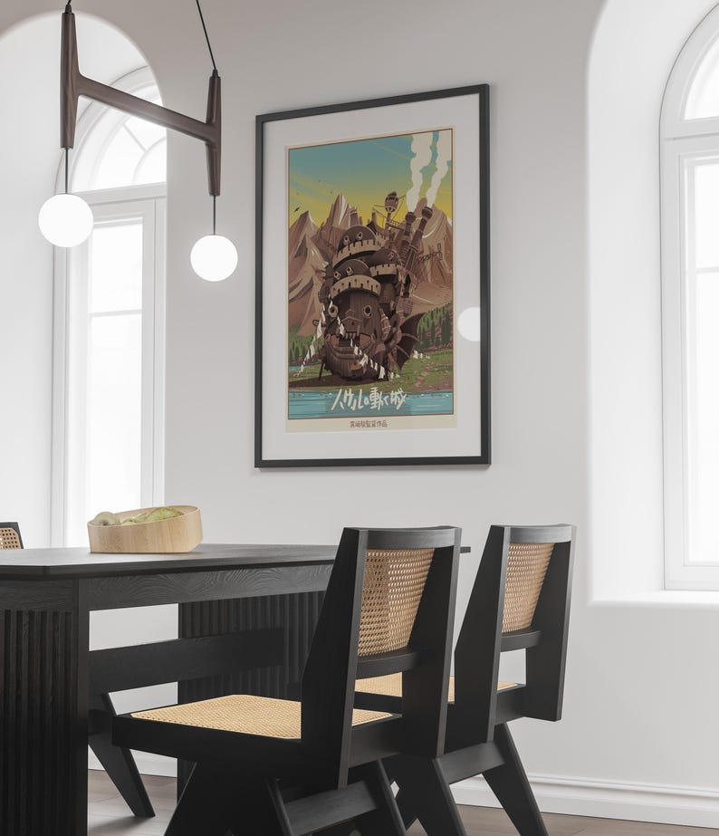 Póster de El viaje de Chihiro, Studio Ghibli, decoración para el hogar, póster de película de Hayao Miyazaki, arte mural de anime, impresión de Studio Ghibli, arte de películas japonesas 10 imagen 3