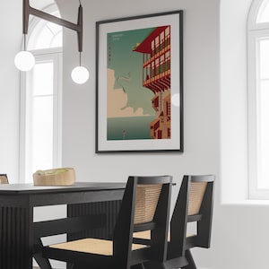 Póster de El viaje de Chihiro, Studio Ghibli, decoración para el hogar, póster de película de Hayao Miyazaki, arte mural de anime, impresión de Studio Ghibli, arte de películas japonesas 7 imagen 3