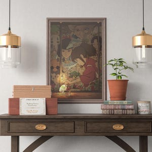 Spirited Away Poster Studio Ghibli Home Decor Hayao Miyazaki Movie Poster Anime Wall Art Anime Studio Ghibli Print Japanese Movie Art 16 image 4