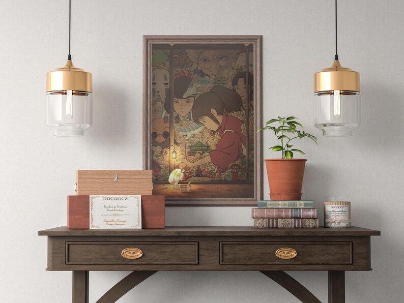 Spirited Away Poster Studio Ghibli Home Decor Hayao Miyazaki Movie Poster Anime Wall Art Anime Studio Ghibli Print Japanese Movie Art 16 image 4