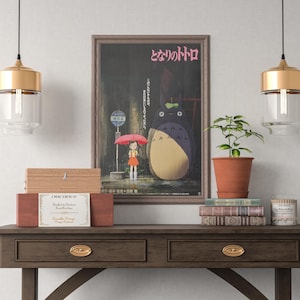 My Neighbor Totoro Poster Studio Ghibli Home Decor Hayao Miyazaki Movie Poster Anime Wall Art Anime Studio Ghibli Print Japanese Movie 23 image 4