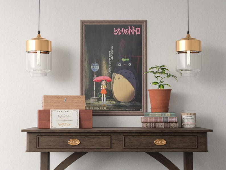 My Neighbor Totoro Poster Studio Ghibli Home Decor Hayao Miyazaki Movie Poster Anime Wall Art Anime Studio Ghibli Print Japanese Movie 23 image 4