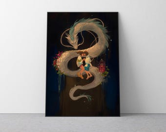 Spirited Away Poster Studio Ghibli Home Decor Hayao Miyazaki Movie Poster Anime Wall Art Anime Studio Ghibli Print Japanese Movie Art 14