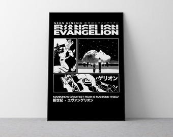 Neon Genesis Evangelion Poster Anime Home Decor Neon Genesis Evangelion Wall Art Mecha Anime Print Art 8