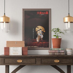 Grave of the Fireflies Poster Studio Ghibli Home Decor Hayao Miyazaki Movie Poster Anime Wall Art Anime Ghibli Print Japanese Movie Art 37 image 4