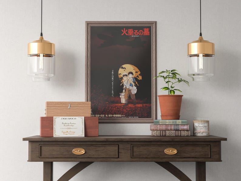 Grave of the Fireflies Poster Studio Ghibli Home Decor Hayao Miyazaki Movie Poster Anime Wall Art Anime Ghibli Print Japanese Movie Art 37 image 4