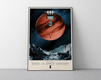 宇宙の旅 スタンリー・キューブリック映画ポスター復刻版 約18x12
