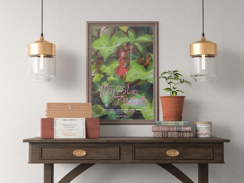 The Secret World of Arrietty Poster Studio Ghibli Home Decor Hayao Miyazaki Movie Poster Anime Wall Art Anime Print Japanese Movie Art 40 image 4
