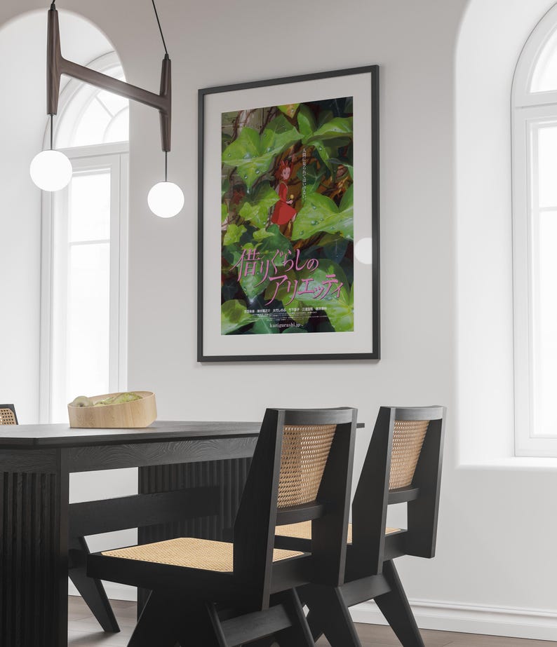 The Secret World of Arrietty Poster Studio Ghibli Home Decor Hayao Miyazaki Movie Poster Anime Wall Art Anime Print Japanese Movie Art 40 image 3