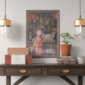 Spirited Away Poster Studio Ghibli Home Decor Hayao Miyazaki Movie Poster Anime Wall Art Anime Studio Ghibli Print Japanese Movie Art 27 image 4