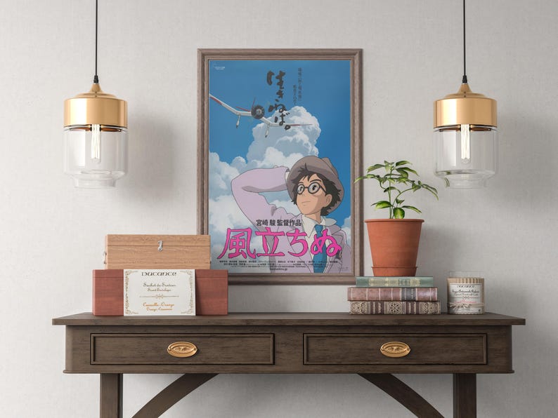風立ちぬ ポスター スタジオジブリ ホームデコレーション 宮崎駿 映画ポスター アニメ ウォールアート アニメ スタジオジブリ プリント 日本の映画アート 20 画像 4