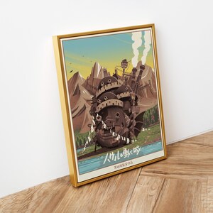 Póster de El viaje de Chihiro, Studio Ghibli, decoración para el hogar, póster de película de Hayao Miyazaki, arte mural de anime, impresión de Studio Ghibli, arte de películas japonesas 10 imagen 2