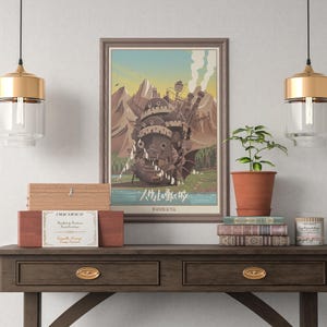 Póster de El viaje de Chihiro, Studio Ghibli, decoración para el hogar, póster de película de Hayao Miyazaki, arte mural de anime, impresión de Studio Ghibli, arte de películas japonesas 10 imagen 4