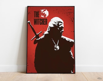 Witcher Poster CD Project Witcher 3 Game Poster Geralt Of Rivia Poster Witcher Henry Cavill Witcher Geralt Home Decor Wall Art 2