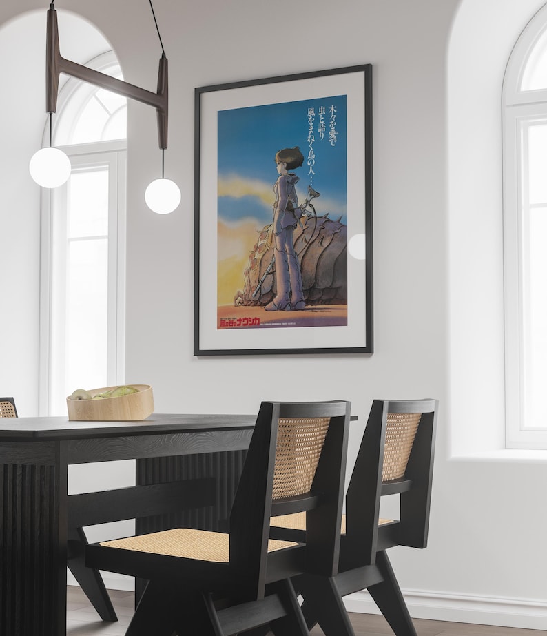 Nausicaä of the Valley of the Wind Poster Studio Ghibli Home Decor Hayao Miyazaki Movie Poster Anime Wall Art Print Japanese Movie Art 22 image 3
