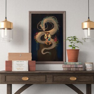 Plakat Spirited Away Studio Ghibli Wystrój domu Plakat filmowy Hayao Miyazaki Sztuka ścienna anime Anime Studio Ghibli Wydruk Japoński film Sztuka 14 zdjęcie 4