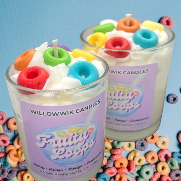 Fruity Loops Soy Dessert Candle