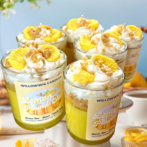 Lemon Pound Cake Soy Dessert Candle