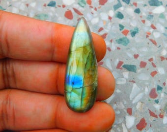 Cabochon multi-flash de pierres précieuses de labradorite, fabrication de bijoux