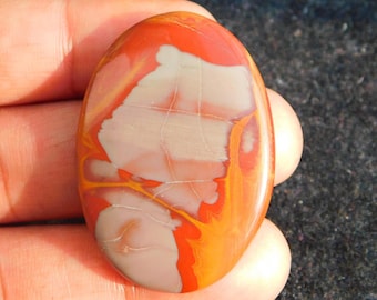 Natural Noreena Jasper Cabochon: Handmade Loose Gemstone (57Cts 39x28x5mm)1209