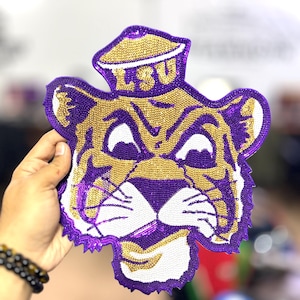 Parche de lentejuelas personalizado: logotipo con brillantina, nombre, cara y apliques para eventos.