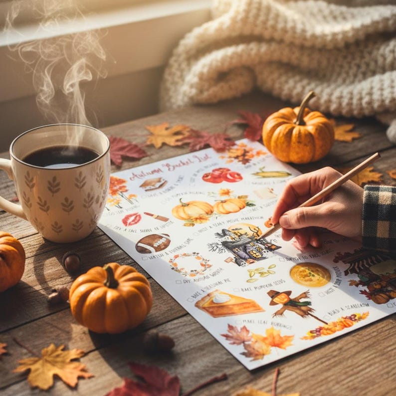 Ultimate Fall Bucket List Printable, Autumn Activity Checklist for Kids ...