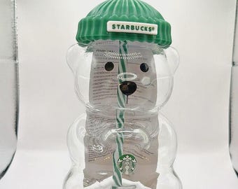 2025 Glass Starbucks Bearista Bear Cold Cup Holiday Limited Edition New