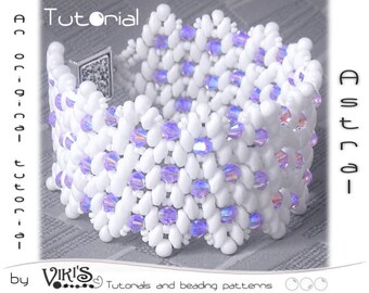 Armband Tutorial mit Super Duo Perlen: Astral Beaded Bracelet - DIGITAL DOWNLOAD PDF