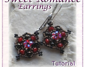 Beaded Earrings Tutorial (Instant Download PDF) - Sweet Romance
