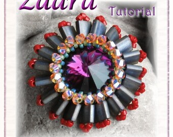 Beaded Pendant Tutorial with Tila beads (Downloadable PDF) - Zaara