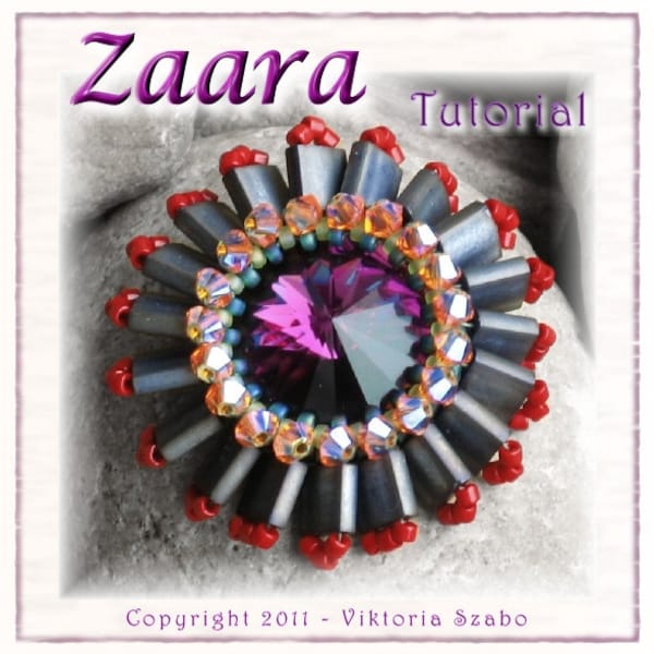 Beaded Pendant Tutorial with Tila beads (Downloadable PDF) - Zaara