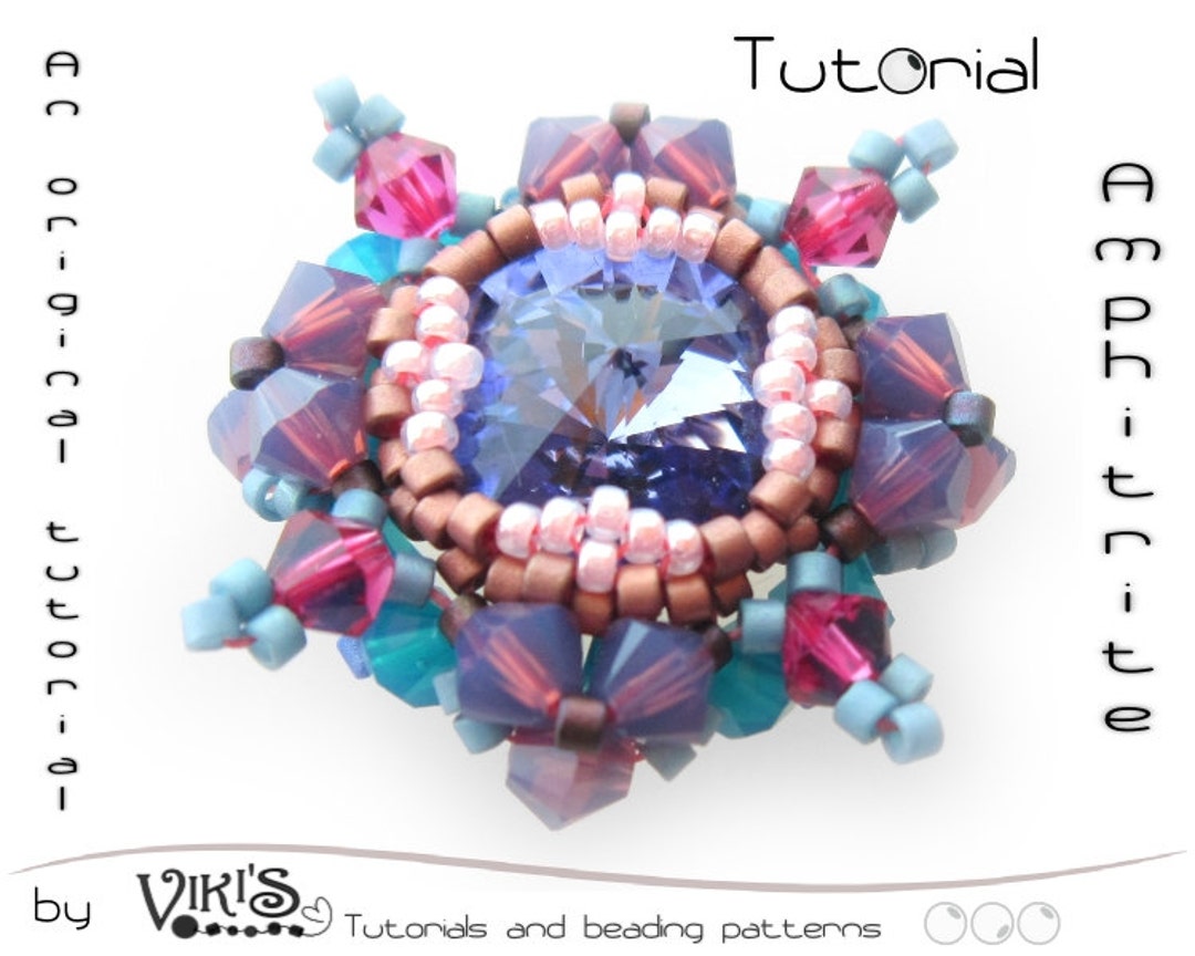 Rivoli Pendant Pattern / Tutorial (instant Download PDF) Amphitrite - Etsy