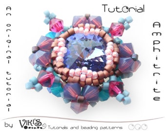 Rivoli Pendant Pattern / Tutorial (Instant Download PDF) Amphitrite