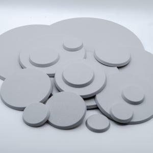 Bases mit Magnetlöchern | Universal Base | Runde Bases | Wargames, Miniaturen, Figuren | Verschiedene Größen
