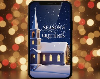 Tarjeta navideña animada personalizada en formato MP4 con música (descarga digital)