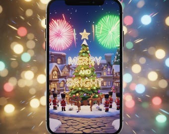 Tarjeta navideña animada personalizada en formato MP4 con música (descarga digital)