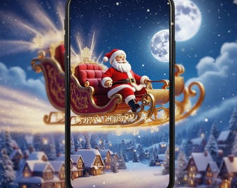 Tarjeta navideña animada personalizada en formato MP4 con música (descarga digital)