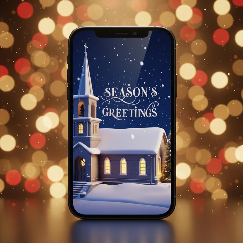 Animated Christmas Ecard MP4 With Music (digital Download) - Etsy