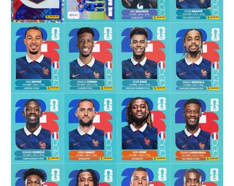 Utskrivbara klistermärken till VM 2026 | Album PDF +900 fotbollsklistermärken | Alla 48 lag | Direkt nedladdning FIFA VM 2026 fotbollskort