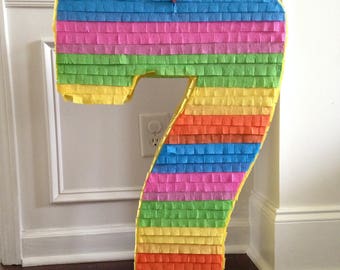 Number Seven Pinata - Large Number 7 Pinata - Custom Pinata