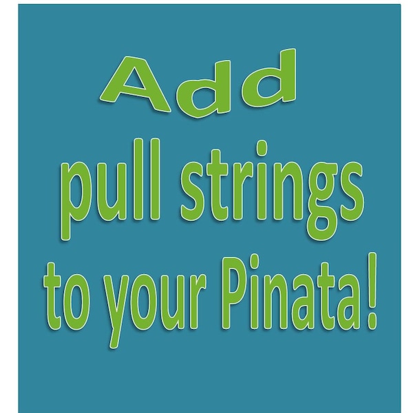 Pull String Pinata - Etsy
