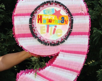 Large Number Nine Pinata - Customizable. Number 9