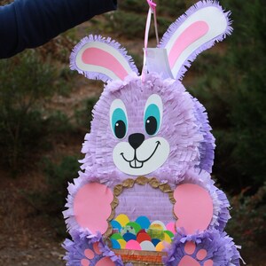 Purple Bunny Pinata Bild 2