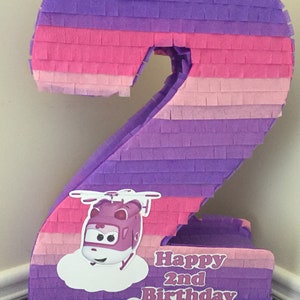 Large Customizable Number Two Pinata. Numero Dos. image 5