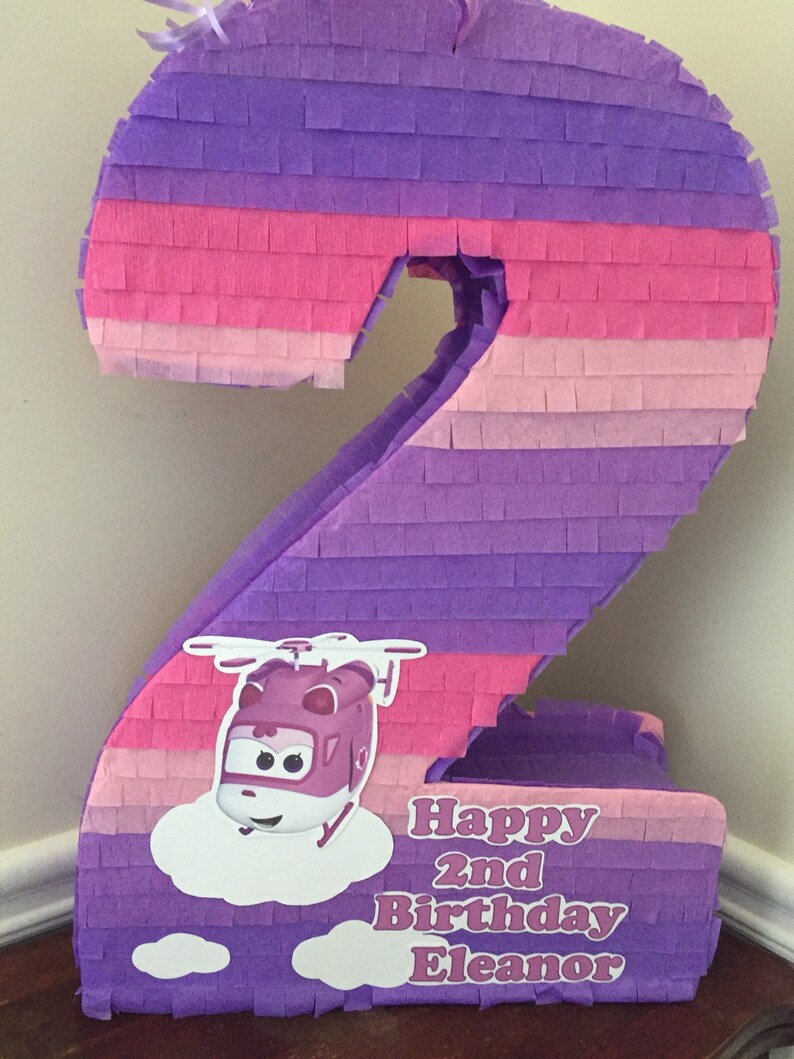 Large Customizable Number Two Pinata. Numero Dos. image 5
